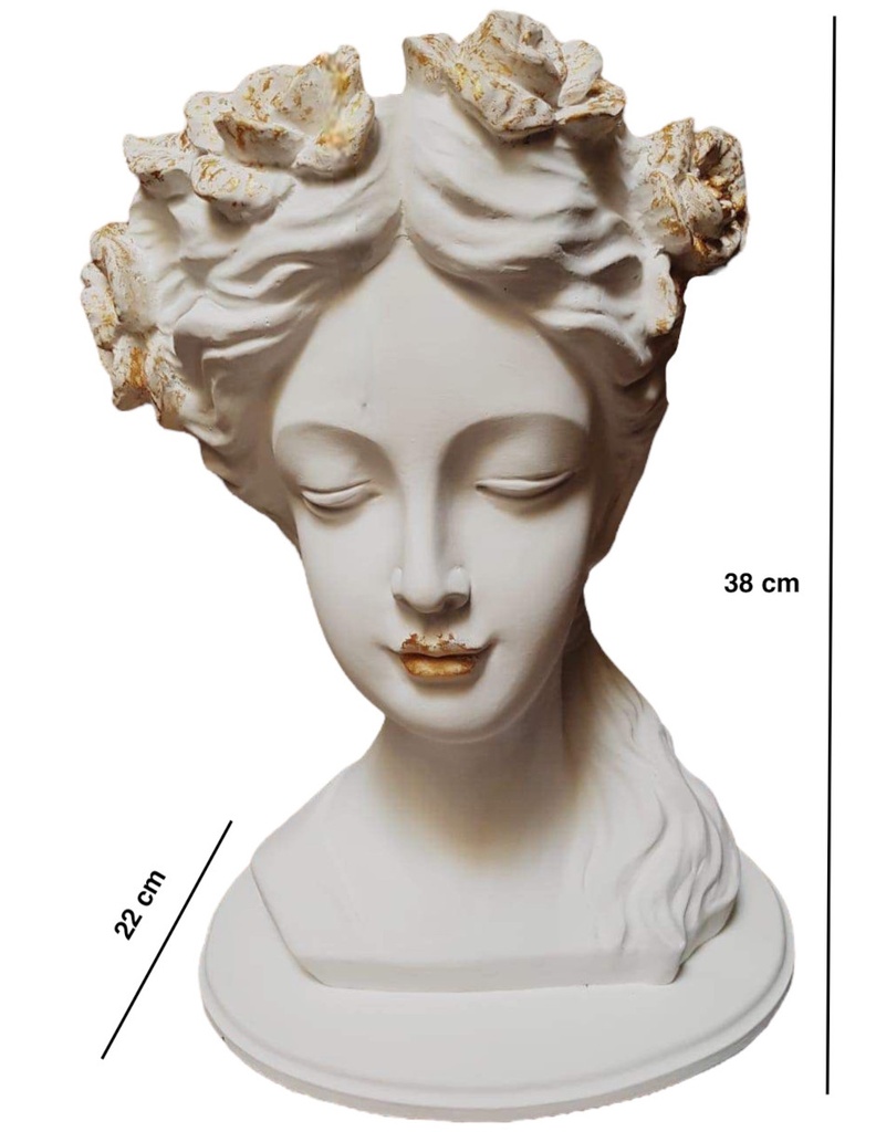 Escultura Maceta Flora (38 cm)
