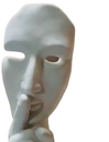 Escultura Máscara del Silencio (44 cm)