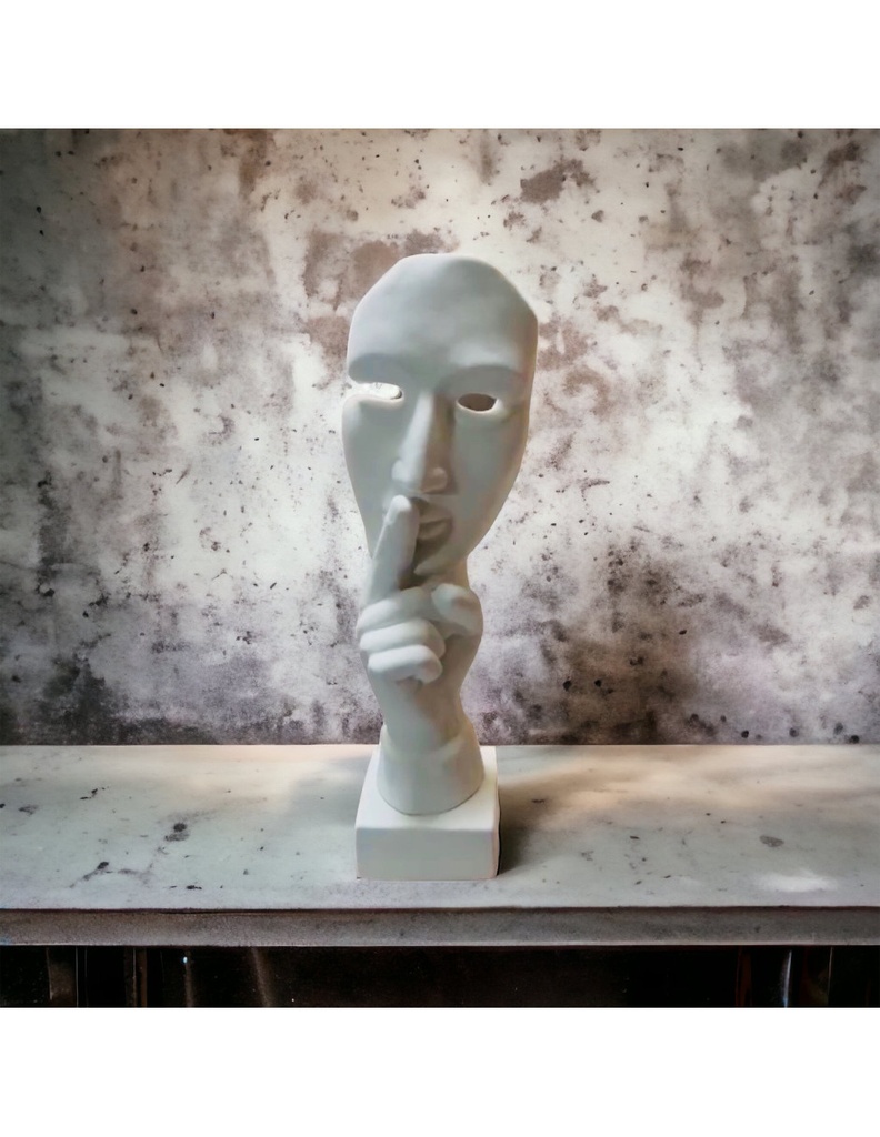 Escultura Máscara del Silencio (44 cm)