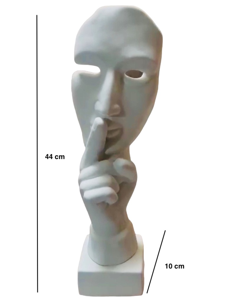 Escultura Máscara del Silencio (44 cm)