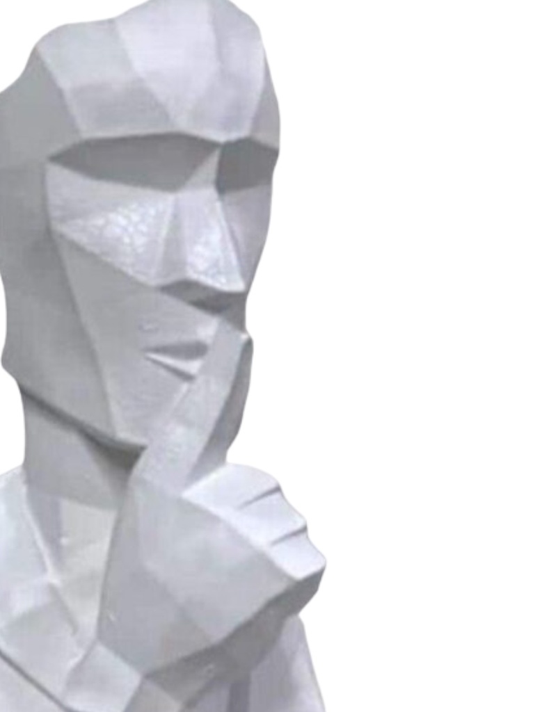 Escultura Máscaras de la Virtud (20 cm) Jgo 3 Piezas
