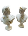 Escultura Apolo y Artemisa (34 cm) Jgo 2 Piezas