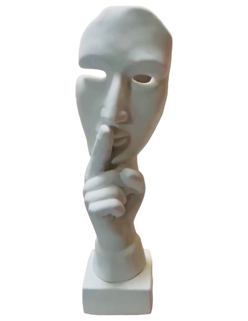 Escultura Máscara del Silencio (44 cm)
