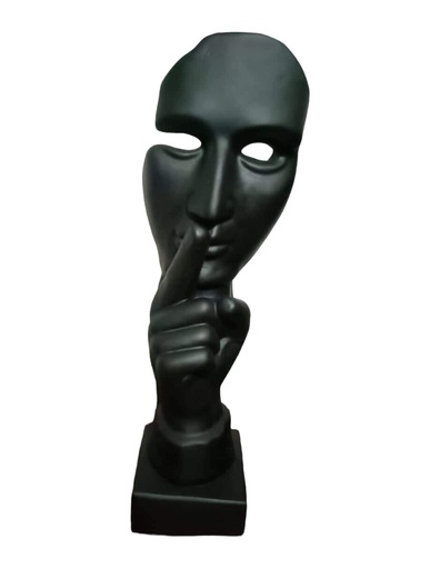 Escultura Máscara del Silencio (44 cm)
